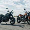 ハーレーダビッドソン X350（右）とX500（左）
