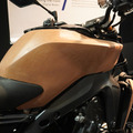 製造・デザインエリアに展示されている『MT-09』のクレイモデル