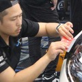 会場協力した、株式会社TNKのスタッフ石川隼士氏もカラーPPFの施工トレーニング研修に参加