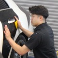 施工トレーニング研修に参加していた、八光自動車工業株式会社 八光Body Technical Centerの施工スタッフ久野氏