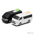 トヨタ公認、ハイエース型「ふせんホルダー」予約販売開始…実車を1/64スケールで再現 画像
