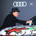 アウディ『Q5』新型のアートカーと木梨憲武氏