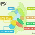 近江バス・湖国バス エリアマップ