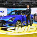 スイフトコンセプトCMFデザイン担当の鈴木正哉さん（ジャパンモビリティショー2023）