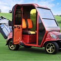 オリンピアが開発したドア付きゴルフカート「AirCon Cart（エアコンカート）」
