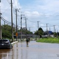 千葉県で記録的豪雨（8月14日、千葉県大網白里市）