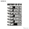 「NISSAN HISTORY OF GT-R Tシャツ」