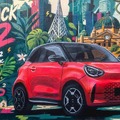 スマート #2、6都市のストリートアートで予告…超小型EV『フォーツー』復活へ 画像