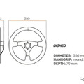 BLITZ OMP STEERING WHEEL Φ350 スペック