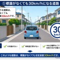 標識がなくても30km/hになる道路