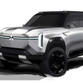 三菱 パジェロ 新型のエクステリアデザインスケッチ