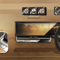 三菱 パジェロ 新型のインテリアデザインスケッチ
