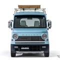 ダムドの「トラックミラー for N-VAN」と「ルーフバイザー for N-VAN」装着車両