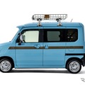 ダムドの「トラックミラー for N-VAN」と「ルーフバイザー for N-VAN」装着車両
