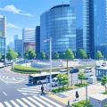 名古屋駅交差点（イメージ）