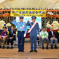 片山右京氏（右）と相高橋喜巳雄 模原北警察署の（左）