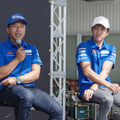 「チームスズキCNチャレンジ」津田拓也選手（左）と水野涼選手（右）