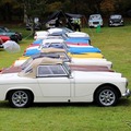一番手前のMGミジェットが戸田会長の愛車