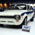 こちらもラリーで大活躍したフォード「エスコートMK1」。展示されたのは、コスワース製エンジンを積むRS1600