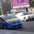 欧米都市のプリウス・タクシー。