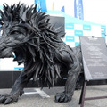 使用済みタイヤでできたライオン…水都大阪フェスに展示中 画像