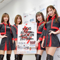 東京オートサロン2021、A-class。左から林 紗久羅さん、小林 唯叶さん、美月さん、苗加 結菜さん