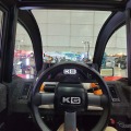KGモーターズ ミニマルモビリティコンセプト（東京オートサロン2023）。運転席に座った視界は良好