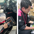 TMP岐阜PC専任スタッフの二人は、会員用の整備機器・工具類のメンテナンスも行っている