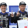 川畑真人選手（左）とコ・ドライバーの中谷篤選手