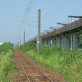 宮崎ソーラーウェイは日豊本線と併走している。