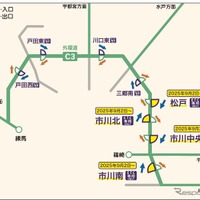 東京外環道、千葉県内の4つのインターチェンジがETC専用に…9月2日から 画像