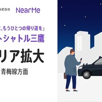 終電後の「あと一駅分」をサポート、三鷹駅の「シェア乗り」利用エリアを拡大 画像