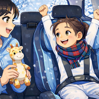 年末年始の帰省でチャイルドシート使用を　帰省先で普段と異なるクルマに乗車 画像