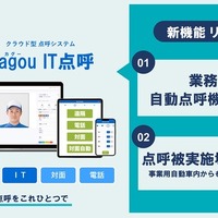 クラウド型点呼システム「Cagou IT点呼」、業務前自動点呼機器として国交省認定を取得…コア 画像