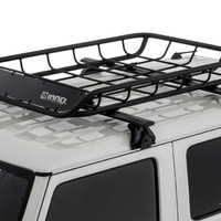 スッキリデザインで荷物も安定、カーメイトが新型「INNO ルーフバスケット100」発売 画像