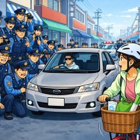 自転車の横を無理に抜けば、7000円と違反点数2点…4月1日から新ルール 画像