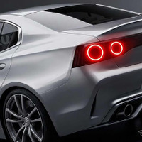 日産『スカイライン』次期型への期待高まる…丸型4灯のテールランプ、Skyline“ロゴ 画像