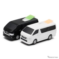 トヨタ公認、ハイエース型「ふせんホルダー」予約販売開始…実車を1/64スケールで再現 画像