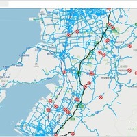ゼンリンデータコム、熊本地震被災地の「通行実績情報マップ」を無料公開…ホンダのカープローブデータ活用 画像