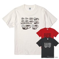 三菱・ランサーエボリューション、歴代モデルのイラスト「Tシャツ」発売…三菱公認ライセンス商品 画像