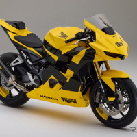 ホンダとオニツカタイガーがコラボ、「タイガーイエロー」の新型バイク『ミッド・スポーツ・コンセプト』初公開 画像
