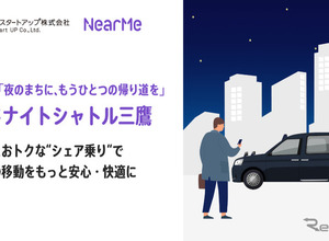 深夜タクシーの約半額、三鷹駅発「ミッドナイトシャトル」実証実験 画像