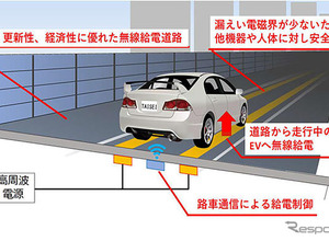 大成建設、高速走行中の給電に成功、EV向け「無線給電道路」の実証実験で［新聞ウォッチ］ 画像