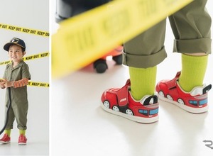 人気のゴミ収集車モチーフも、車好きキッズ向けスニーカー「IFME のりものシリーズ」新登場 画像
