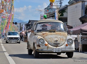 懐かしのクルマが昭和の街並みをパレード…喜多方レトロ横丁 昭和レトロモーターShow 2025 画像