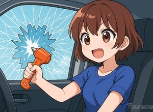 逃げろ!! そのとき使う「緊急脱出用ハンマー」とは？ どう使う？ 画像