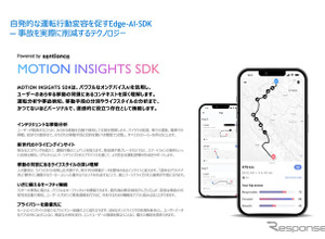 東京海上、AI活用のモーションインサイト技術で運転行動を分析し交通事故削減へ…Sentianceと協業 画像