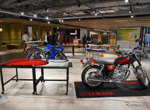 「SR400」の塗装をテーブルに…バイク部品で「家具」制作、ヤマハのモノづくり精神で「共創」活性化へ 画像