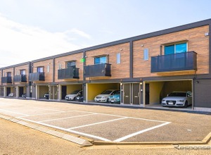 2台分ガレージ付き賃貸住宅、東京都青梅市に完成…プレミアムガレージハウス河辺Ⅱ 画像