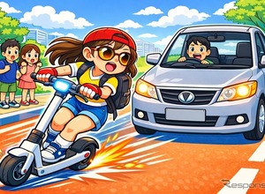 これはダメ！  電動キックボードの「守るべきルール」…危険行為と違反ポイントを整理 画像